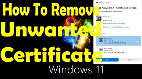 add delete certificates smart card windows 10|clearing certificates from computer.